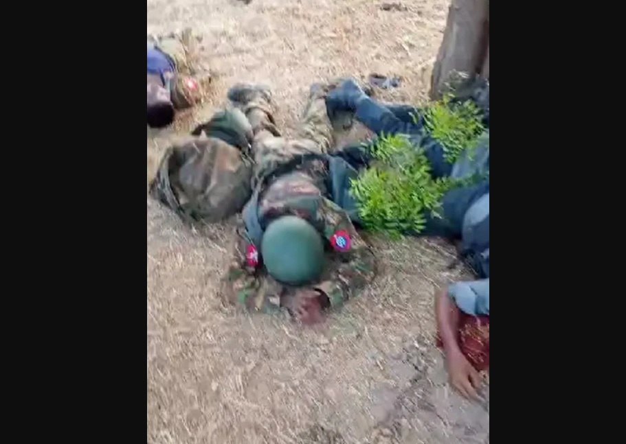 近期緬甸政府軍兵分多路，對實皆鎮地區發起進攻，但卻遭當地民地武組織成員反擊，面臨嚴重的損失。 圖：翻攝自 騰訊網 緬甸中文網