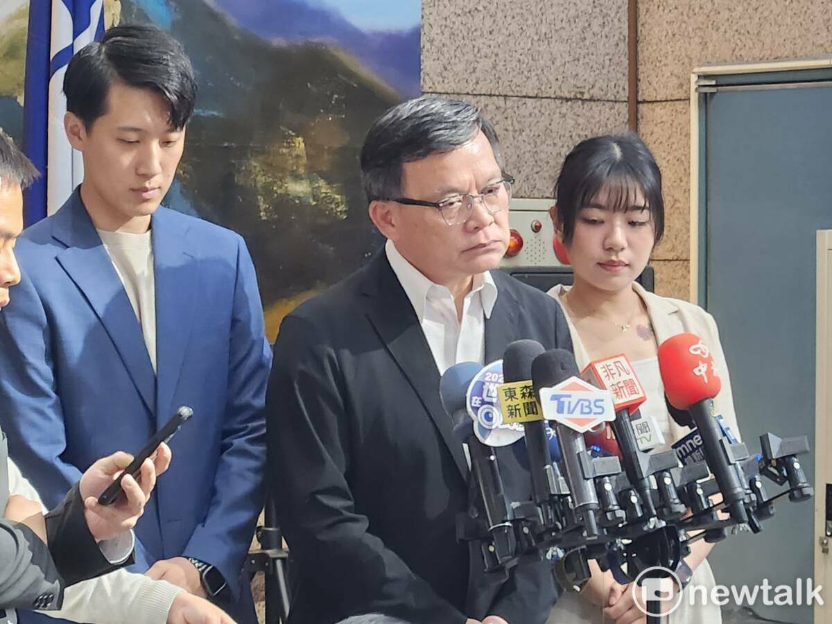 國民黨文傳會主委林寬裕（圖中）。 圖：黃建豪/攝（資料照）