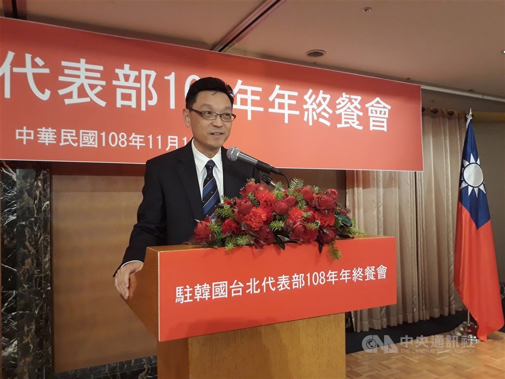 圖為時任駐韓代表的外交部主秘唐殿文。 圖/中央社檔案照片