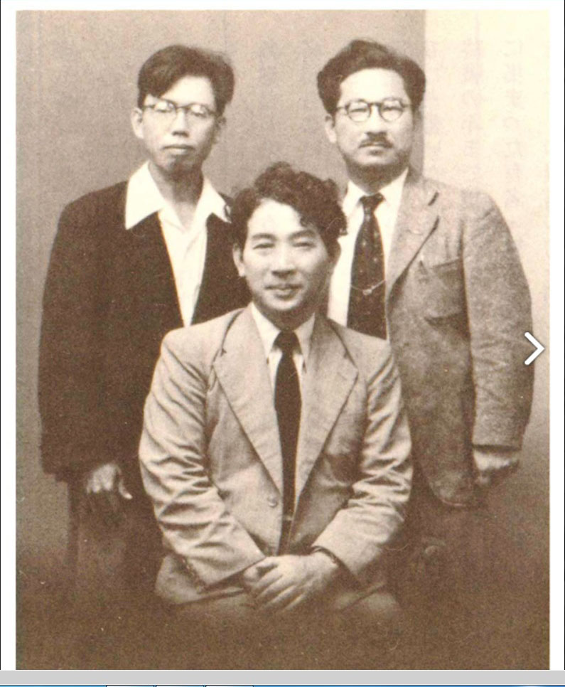 日治人類學者金關丈夫（圖中）和國分直一（圖右），奠定了台灣人類學研究的先聲。 圖:台大圖書館／提供