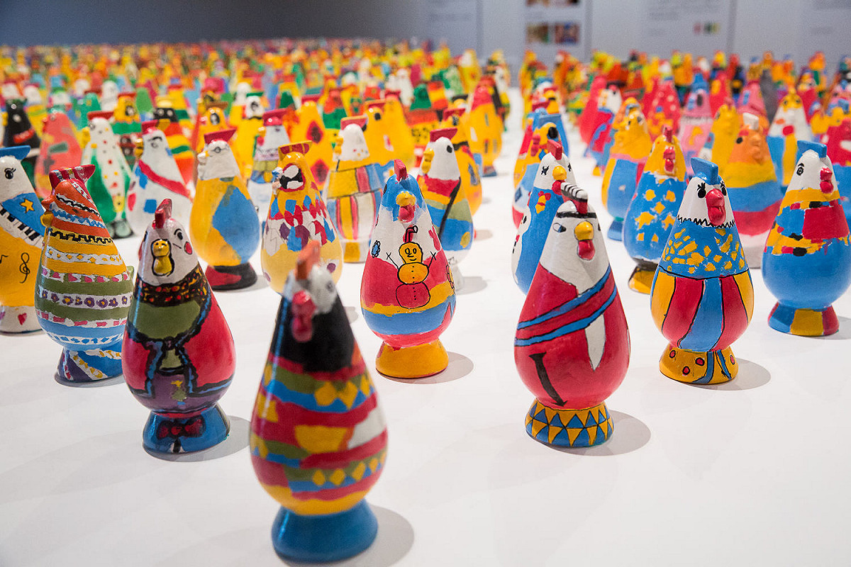 台東美術館共展出花東26校1,052件作品。 圖：教育部/提供