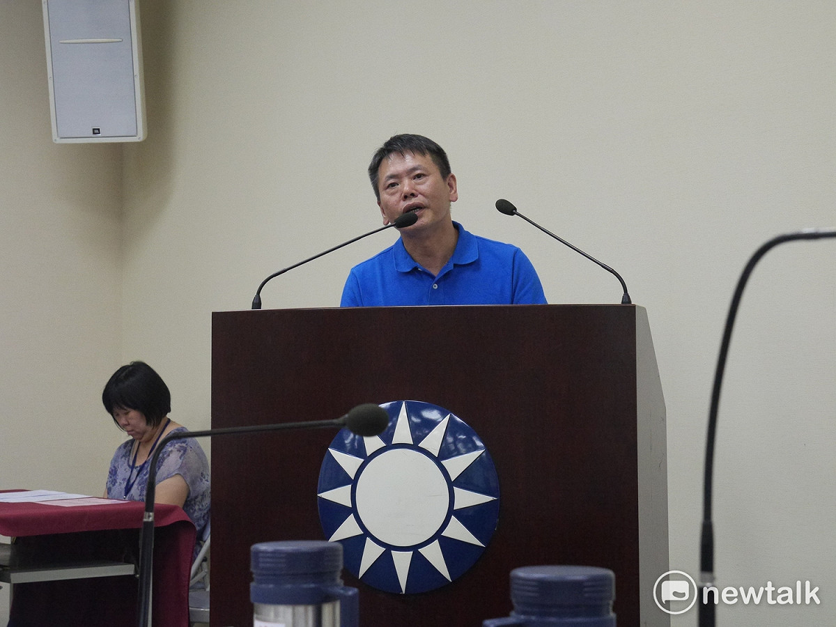 民進黨主席、總統蔡英文昨於全代會時拋出憲改議題，誓言打造權責相符的政府。對此，國民黨團書記長林為洲25日質疑，也不知民進黨「喊真的還假的？」 圖：趙婉淳／攝