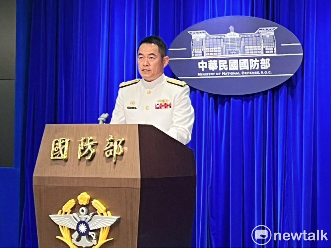 海軍司令部參謀長邱俊榮中將今日針對海鯤號進度做出說明。 圖：金大鈞/攝（資料照）