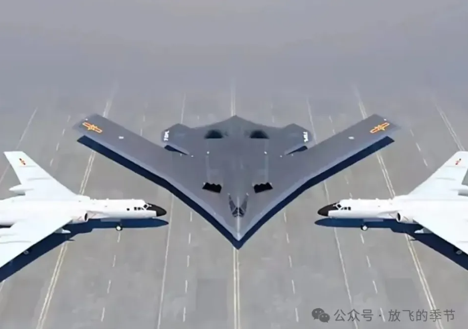 美軍以B-2「幽靈」轟炸機為參考，指出其曾成功從美國本土執行超過 44 小時的洲際任務，並認為若 H-20 能搭配類似空中加油支援，其戰略價值將與美軍現役轟炸機不相上下。 圖:翻攝自國平視野