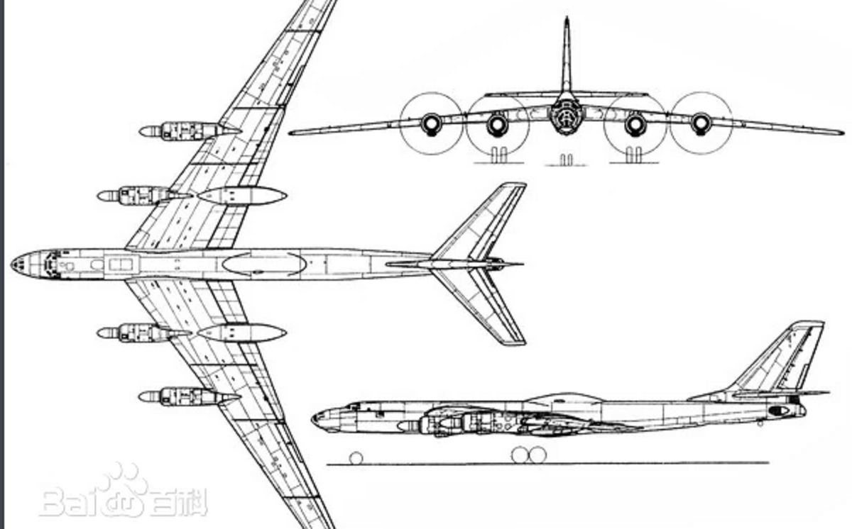 Tu-119 配備 4 台 NK-14A 核動力渦槳發動機，理論航程高達 320 萬公里。 圖：翻攝自百度百科
