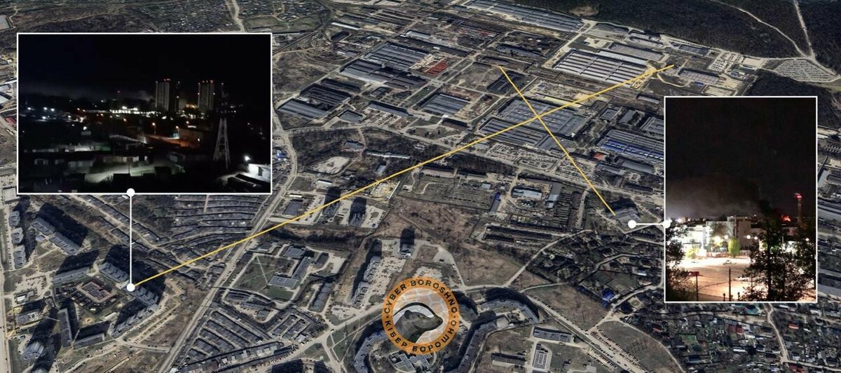 開源情報分析團隊「 CyberBoroshno 」指出，烏克蘭軍方的無人機日前深入俄羅斯圖拉州，精確打擊俄軍關鍵軍火企業「斯普拉夫科研生產協會」（ NPO Splav ）的一座生產設施。 翻攝自 X  NOELREPORTS
