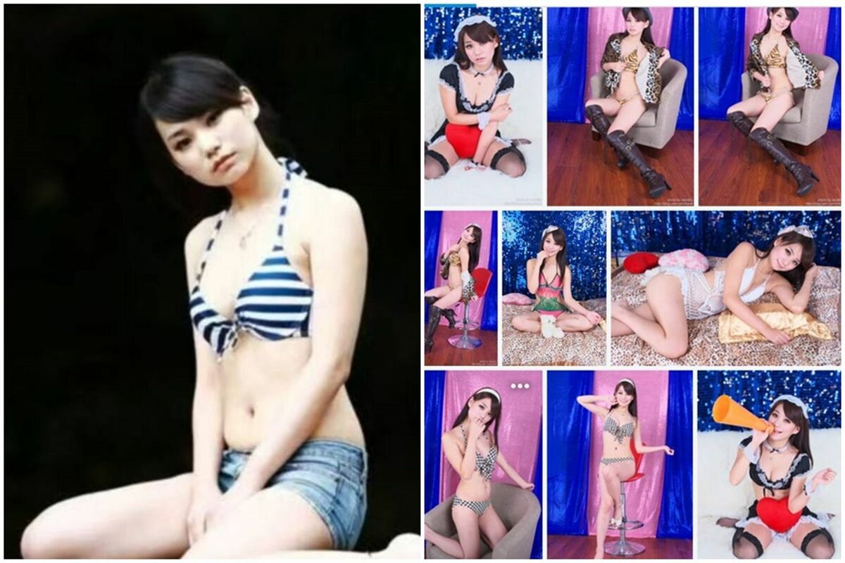 Mandy的外拍照最早是18歲時，當時長相也與現在相差甚大。（翻攝自網路）