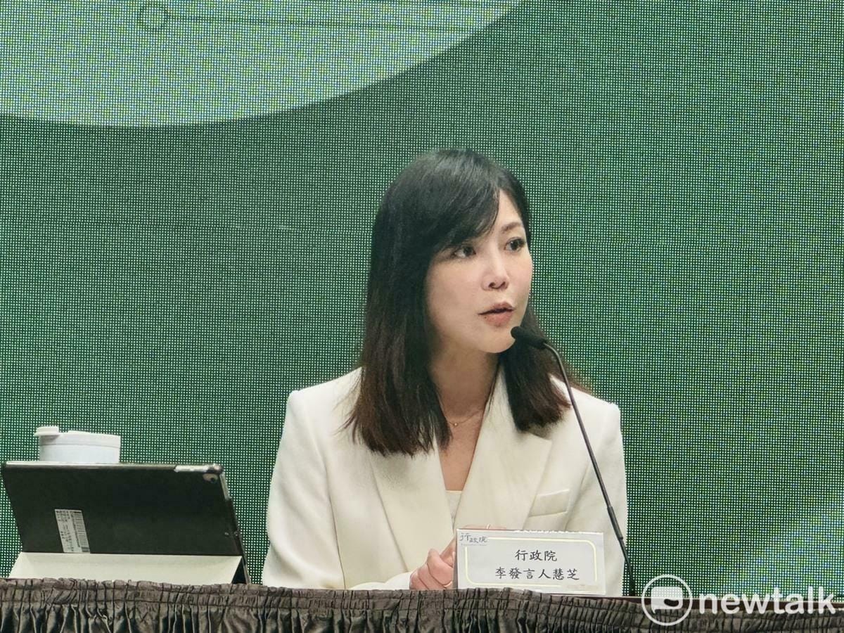 行政院發言人李慧芝。 圖：謝莉慧/攝