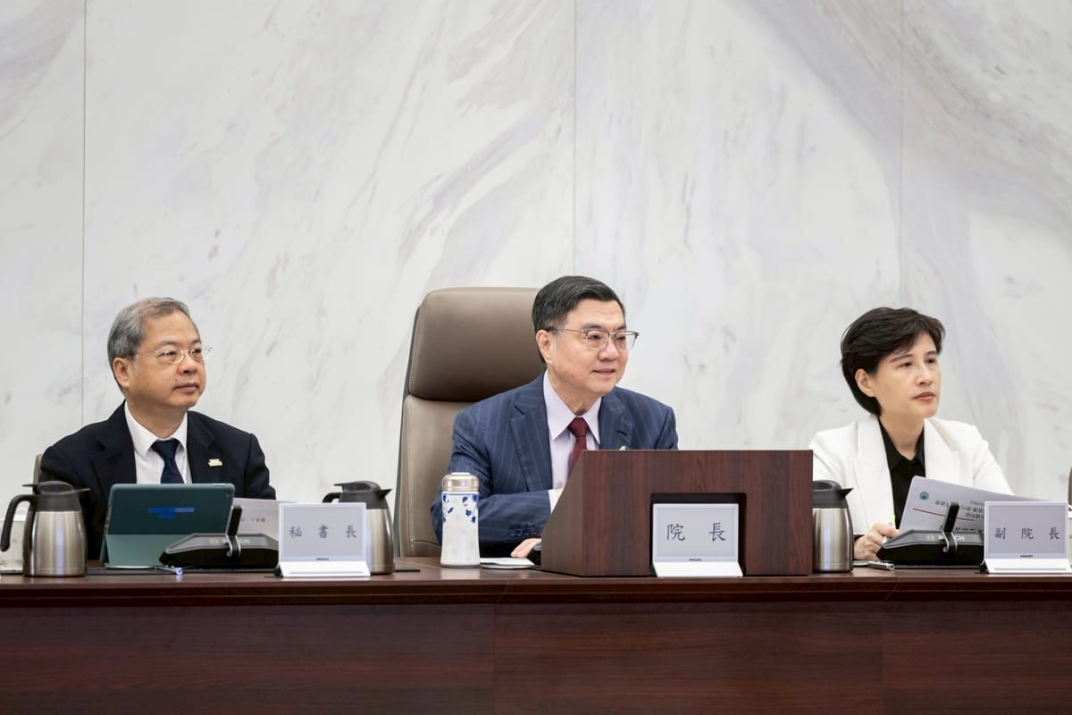 行政院長卓榮泰今（8）日主持行政院會。 圖：行政院提供