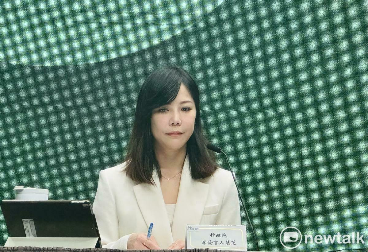 行政院發言人李慧芝。 圖：謝莉慧/攝