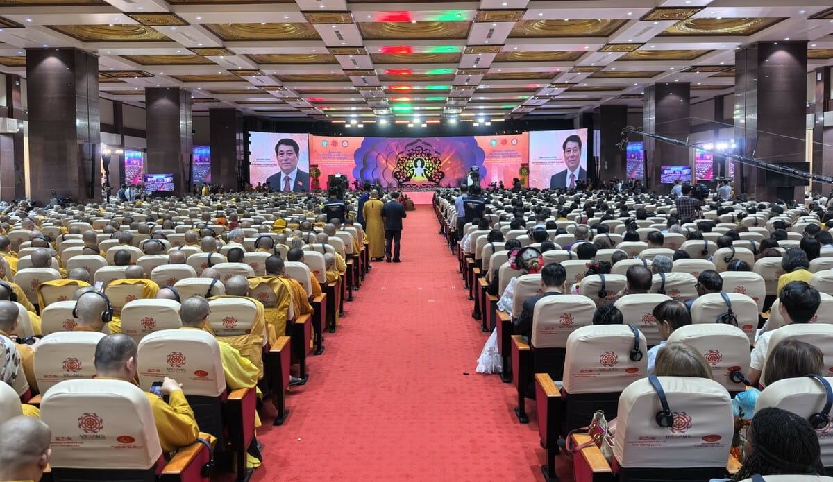 2025第20屆聯合國衛塞節在胡志明市越南佛教學院開幕。 圖：上趣創意延展公司/提供