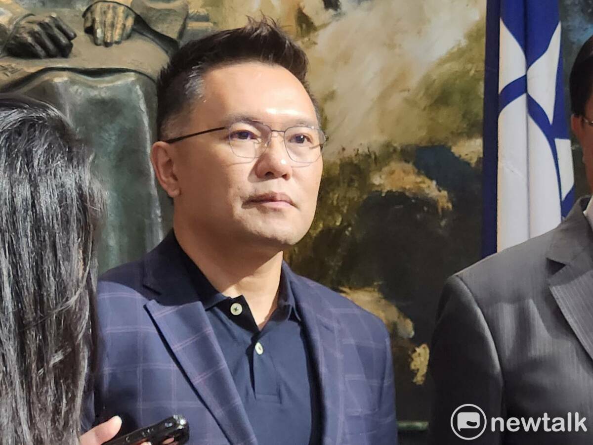 台北市議員張斯綱稱，國際的好朋友應多關注台灣在野黨的困境。 圖：黃建豪/攝