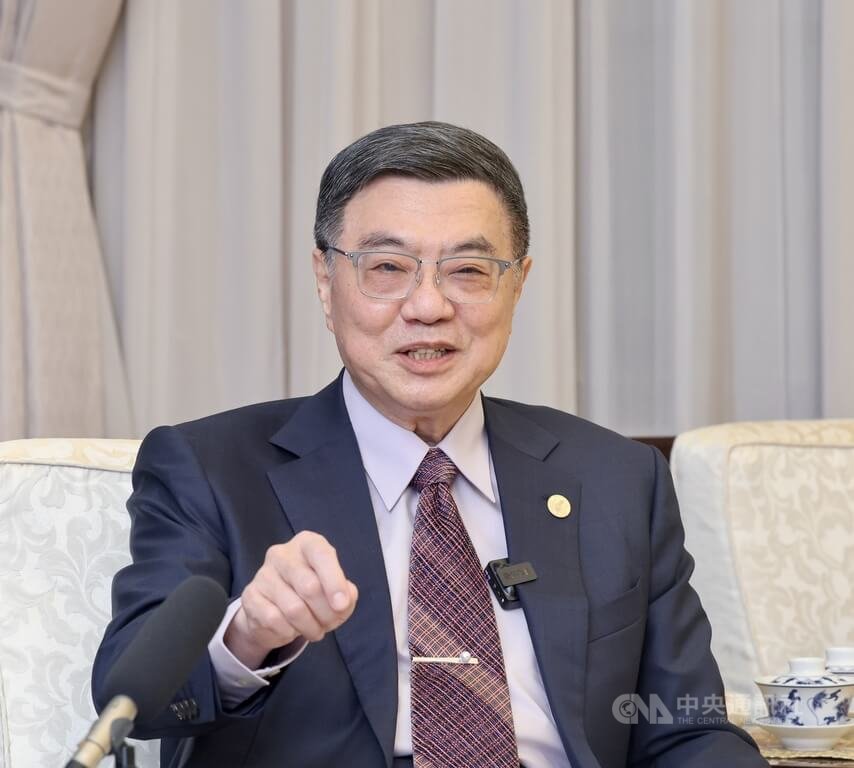 行政院長卓榮泰9日接受中央社專訪表示，兩岸往來密切，為防台灣成為洗產地中心，MIT標準將是未來台美談判焦點之一。 圖：中央社提供