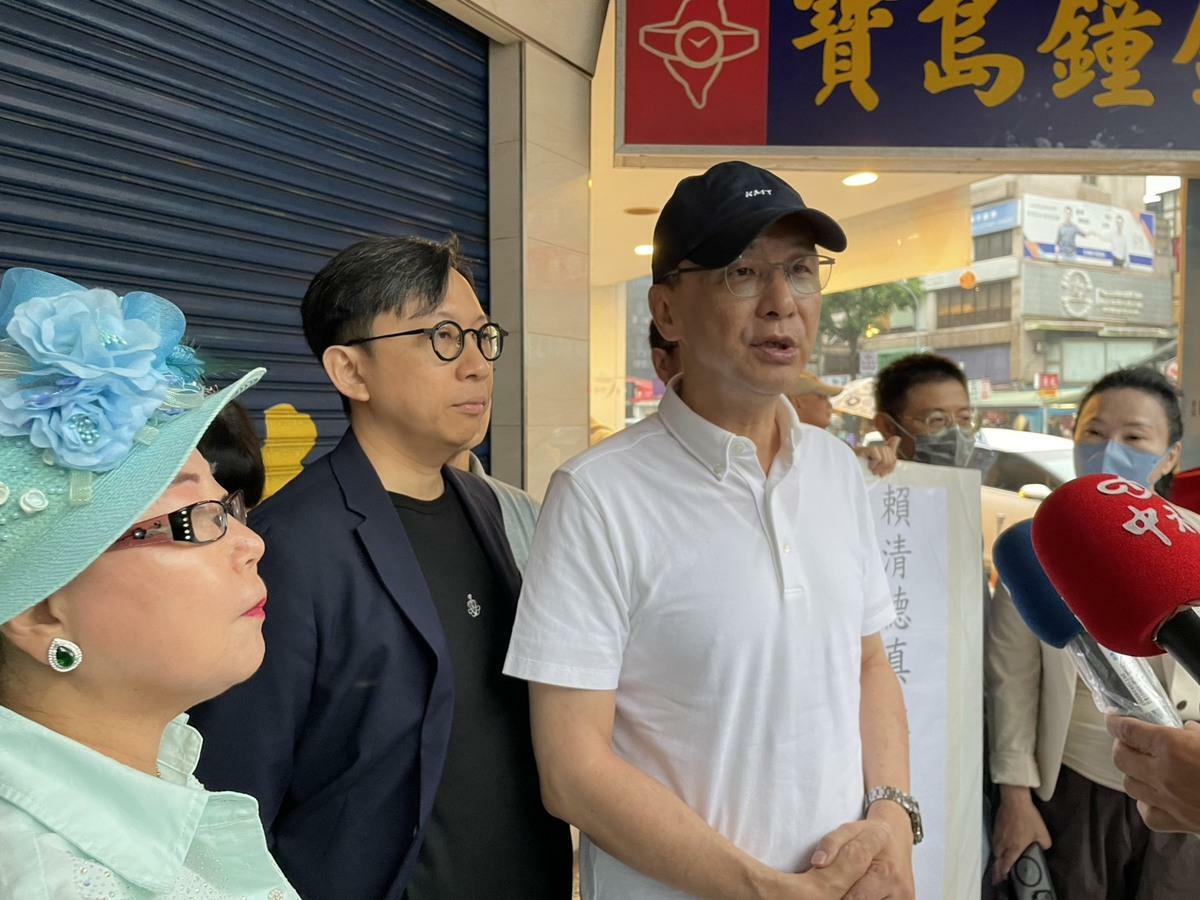國民黨主席朱立倫回應國定假日法爭議。 圖：國民黨文傳會／提供