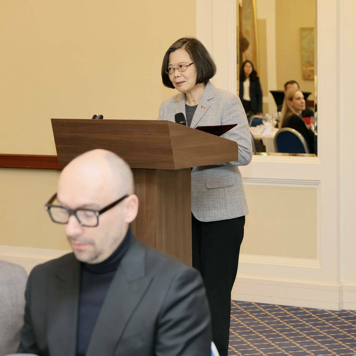 蔡英文訪問立陶宛、丹麥後，將訪問英國 圖：翻攝自蔡英文臉書