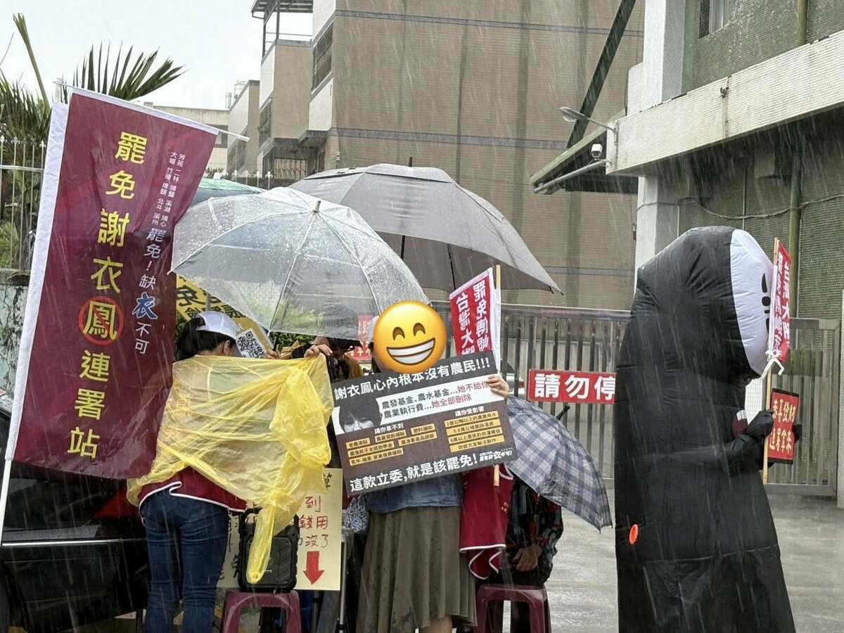 罷免國民黨立委謝衣鳳的「缺衣不可」團隊目前收到2萬份左右的連署書，離法定門檻2萬7000份仍有一段差距，宣布延長收件至5月13日下午1點。 圖：取自罷免缺衣不可 罷免謝衣鳯臉書（資料照）