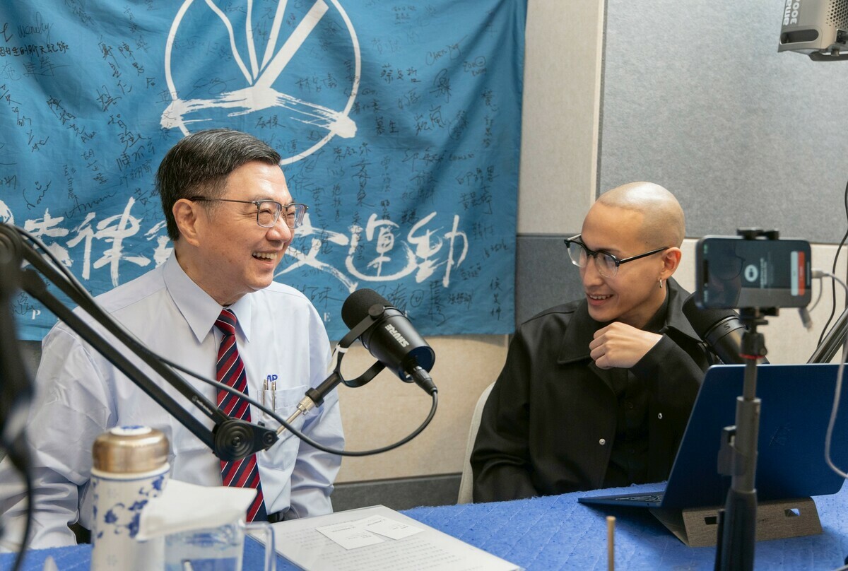 行政院長卓榮泰接受Podcast《法律白話文》節目專訪今（13日）播出。 圖：行政院提供