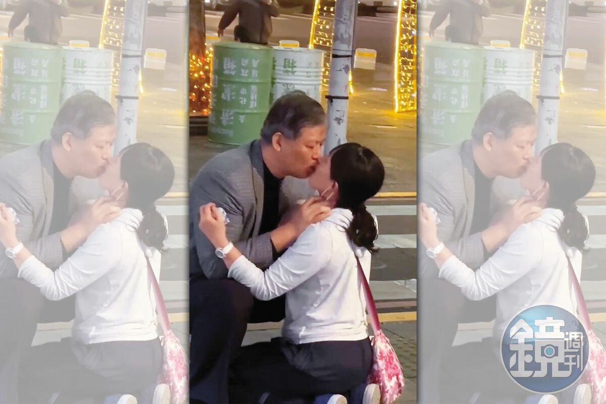 國安局特勤中心少將謝靜華去年在路邊強吻國防部馬尾女，引發爭議。（資料照） 圖：鏡週刊提供