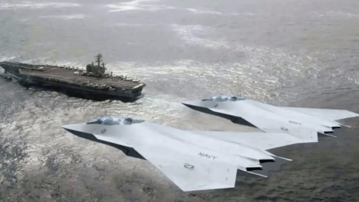 三位知情人士透露，美國海軍與國會正就海軍六代機合約與川普政府及五角大廈高層爆發衝突。(圖為US NAVY 官網於4月1日貼出的六代機照片) 圖:翻攝自X帳號@Aurora107E