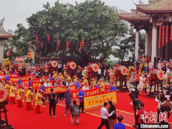 中國湄洲袓廟經常舉辦，「天下媽祖回娘家」活動，藉以拉攏台灣等其他媽祖信仰興盛的國家或地區。 （圖：中新網）