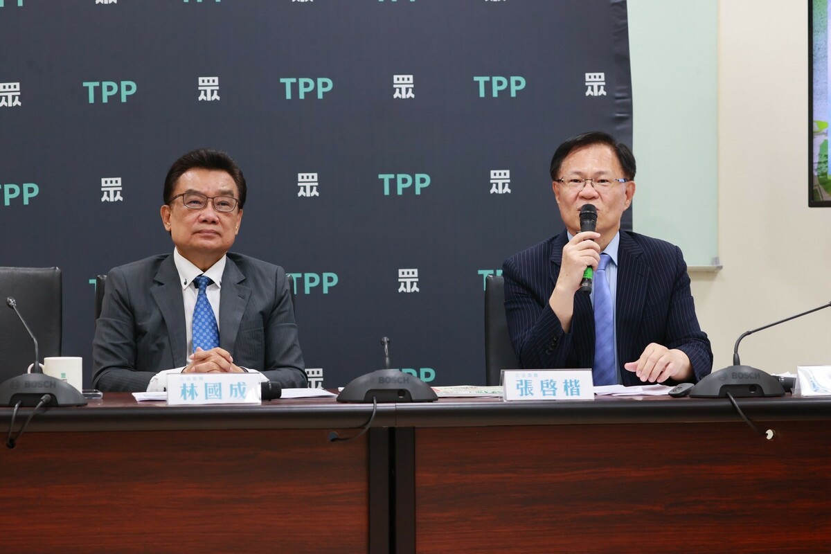 民眾黨立委林國成（左）、張啓楷（右）。 圖：民眾黨團 / 提供