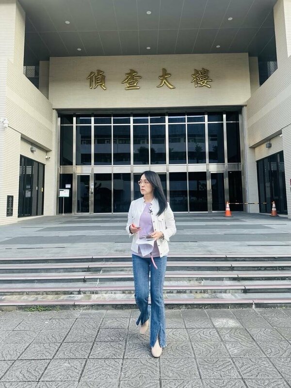 民進黨立委陳瑩（圖）表示，罷免她的提議人名冊有193筆死亡連署，這些死亡連署冒犯祖靈，她15日已到台灣士林地方檢察署提告罷免案領銜人福定．多諾涉嫌偽造文書。（陳瑩提供）中央社記者盧太城台東傳真  114年5月16日
