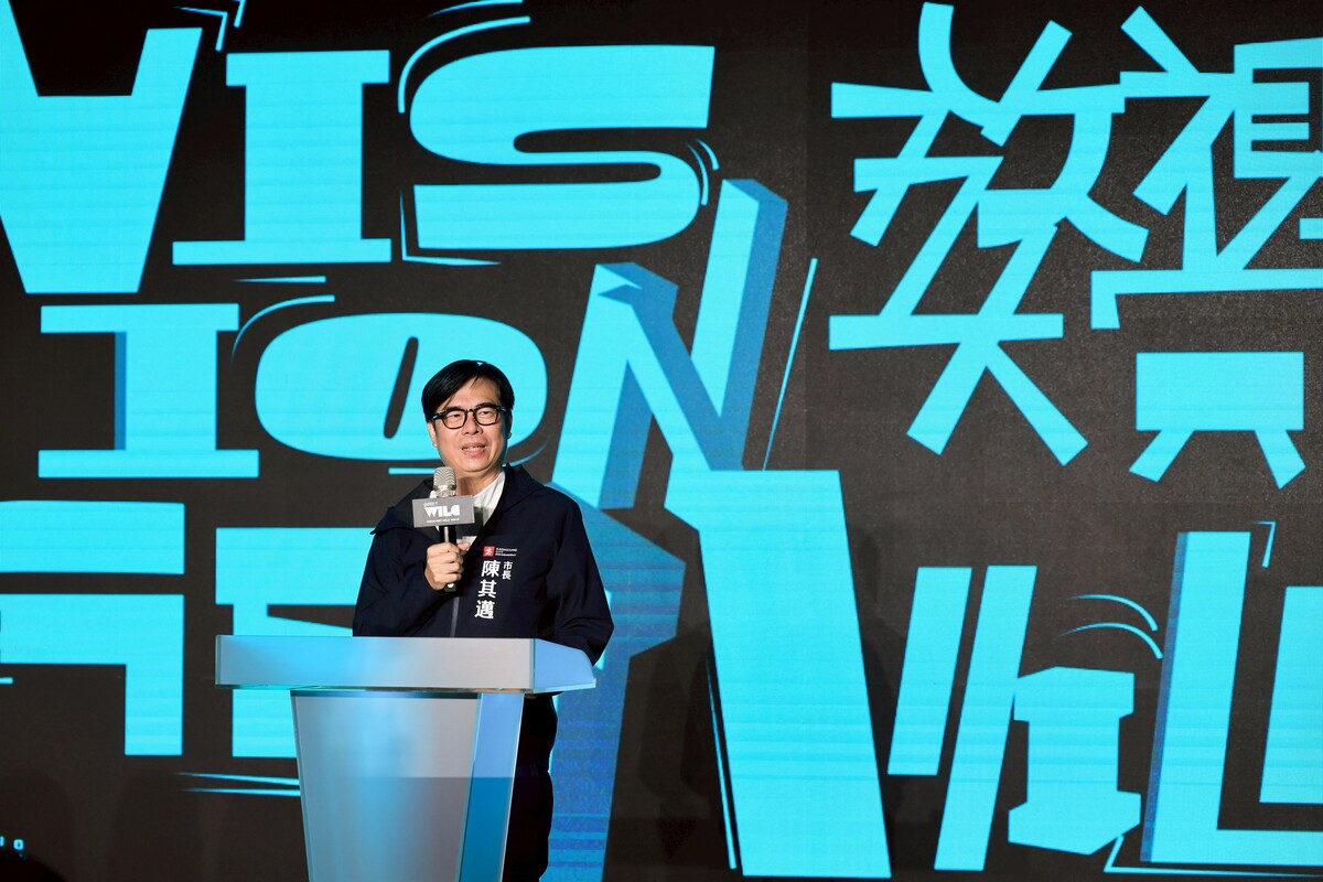 陳其邁期盼參展學子能夠活得精彩。 圖：高雄市政府/提供