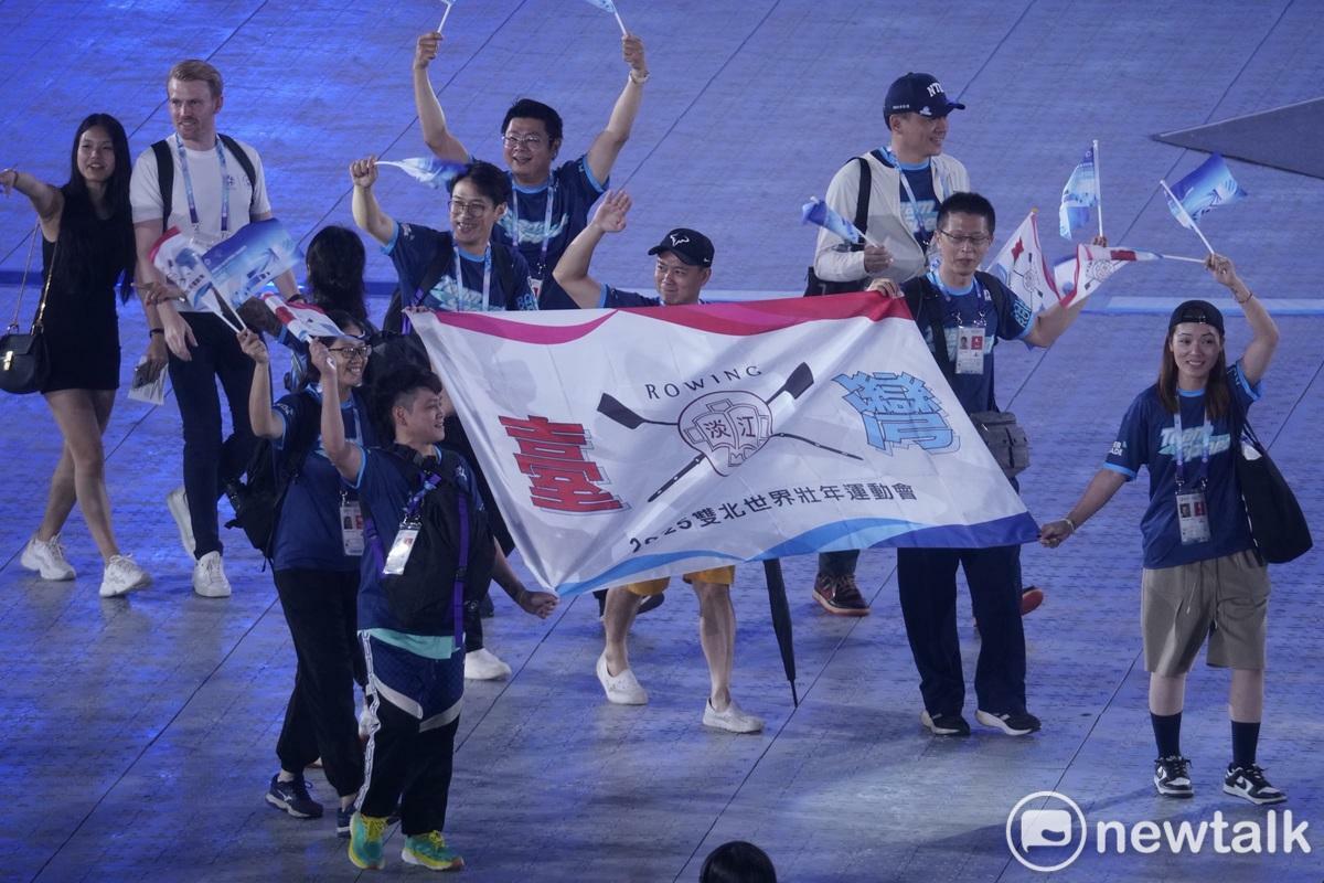 2025世壯運昨（17）日開幕式選手進場。 圖：張良一 / 攝
