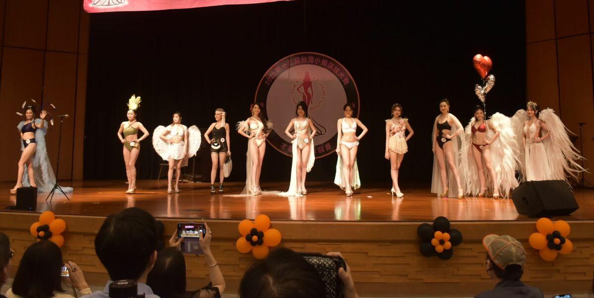 第13屆台灣小姐泳裝賽在高雄正修科大登場。 圖：孫家銘攝