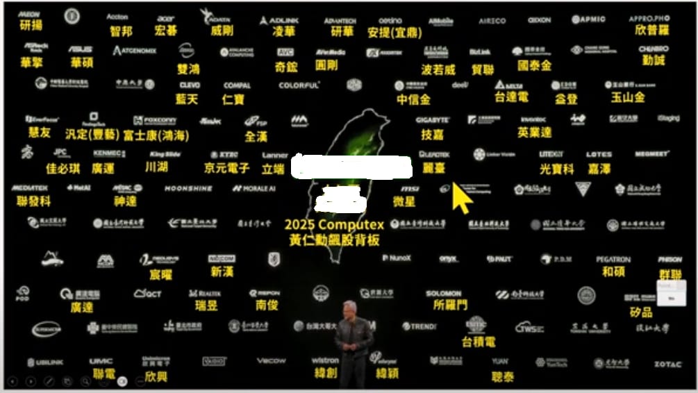 黃仁勳Computex飆股背板完整名單！ 圖: 擷取自分析師陳昆仁節目仁者無敵獨家揭露