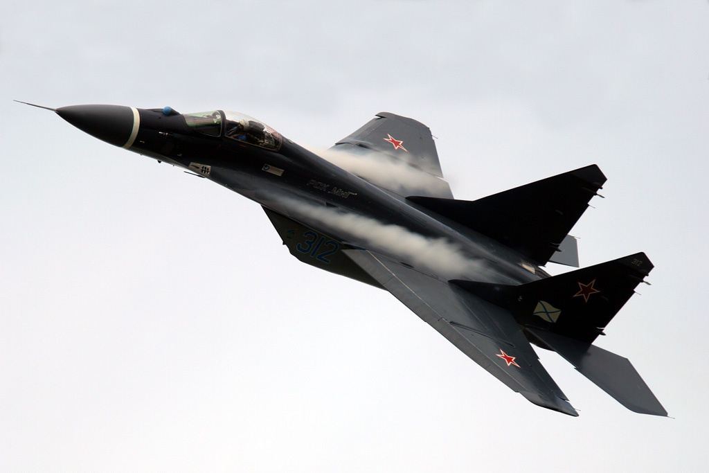 印度航母搭載的米格-29K 艦載機性能較為落後。 圖：翻攝自維基百科