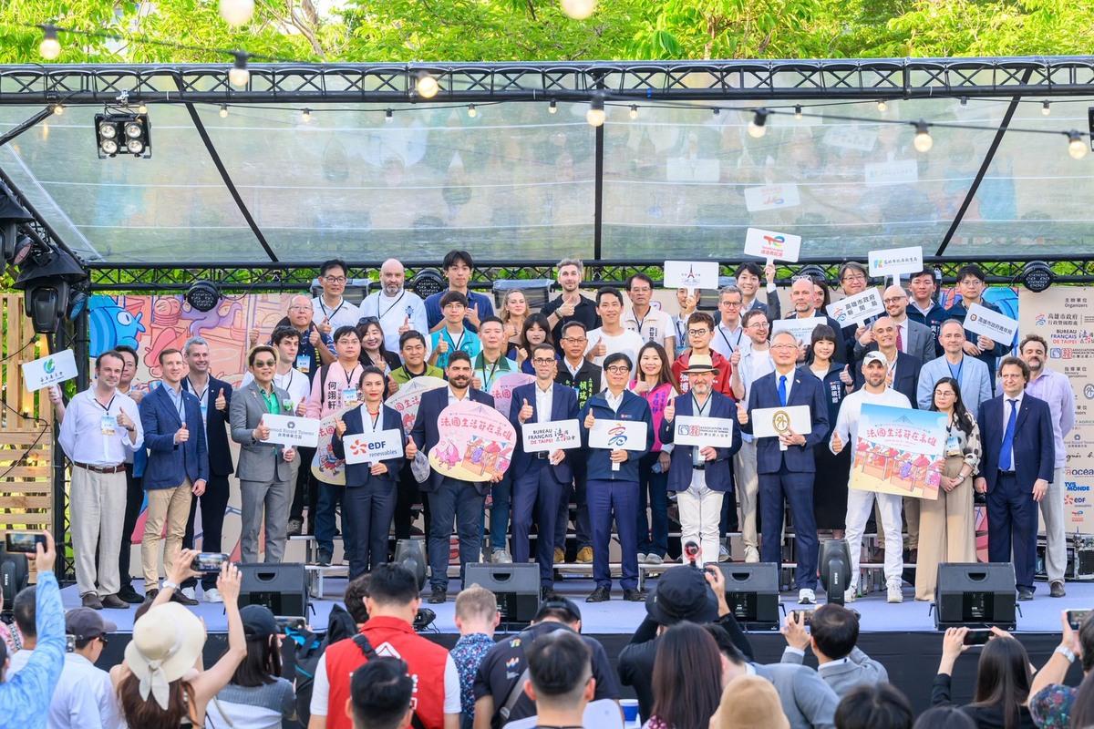 2025法國生活節在高雄駁二大義公園盛大開幕。 圖：高雄市行國處/提供