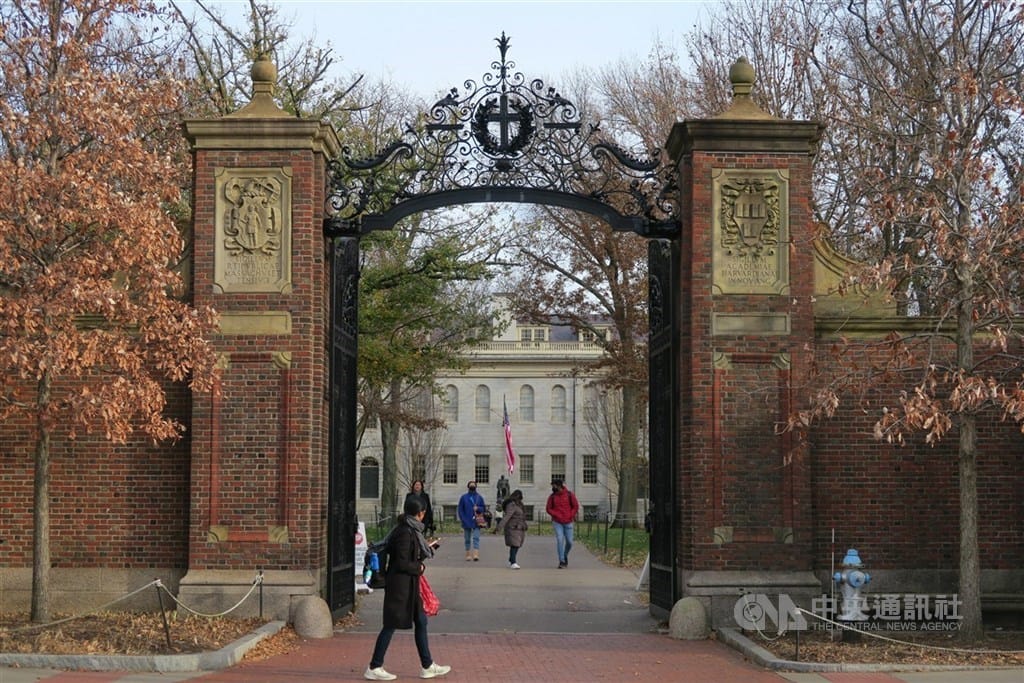 圖為哈佛大學。 圖: 中央社檔案照片