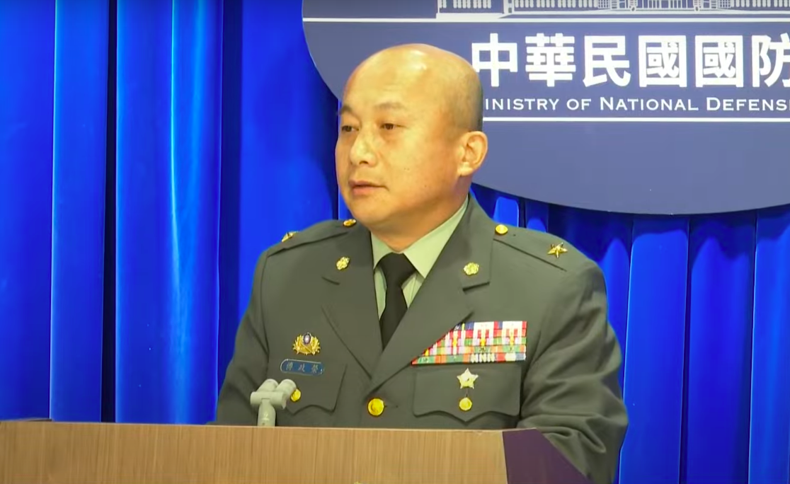 國防部人次室人才培育處處長傅政榮少將說明軍校招生女性員額相關規劃。 圖：金大鈞／攝