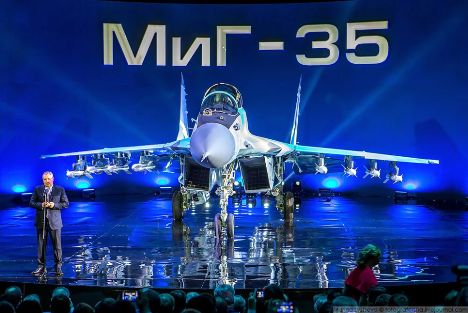 俄軍米格-35戰機 。 圖：翻攝自 騰訊新聞