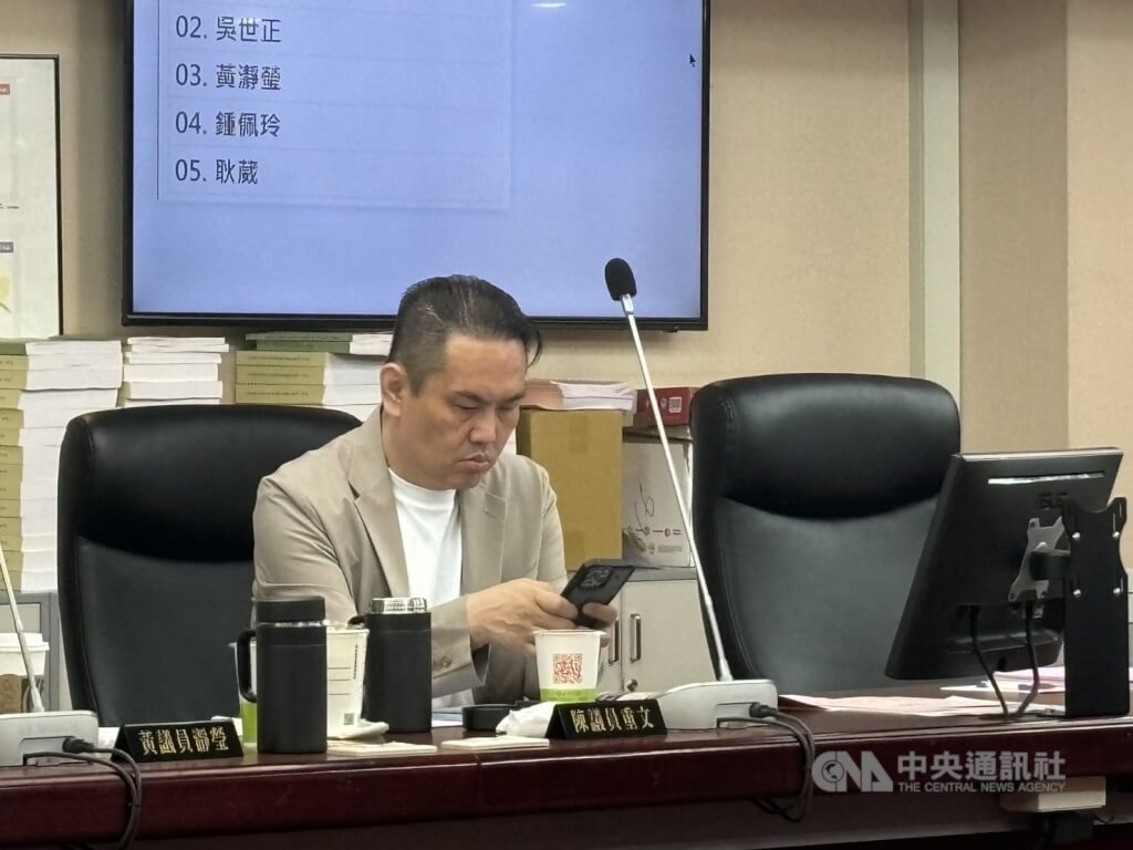 北投農會理事長陳思宗涉向農會代表賄選，檢調約談其子國民黨台北市議員陳重文（圖）等11人。（中央社檔案照片）