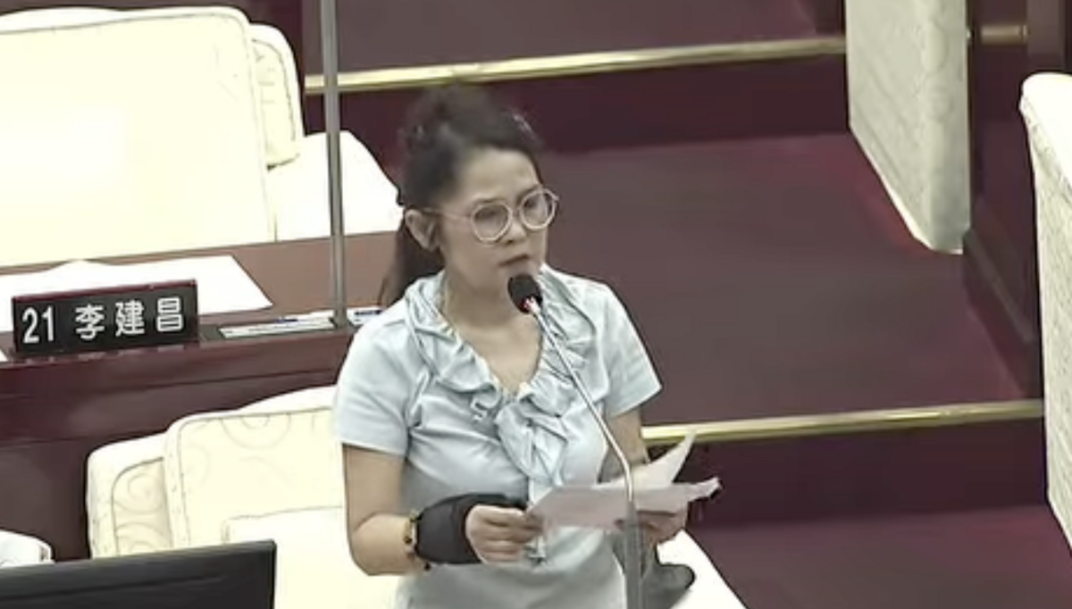 國民黨台北市議員郭昭巖。 圖：翻攝台北市議會直播