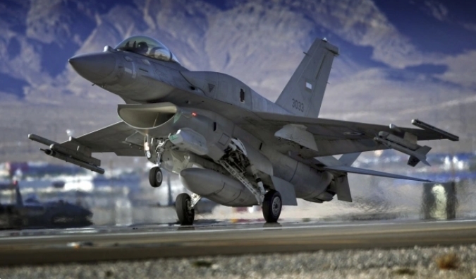 美製F-16戰機 。 圖 : 翻攝自環球戰略解讀