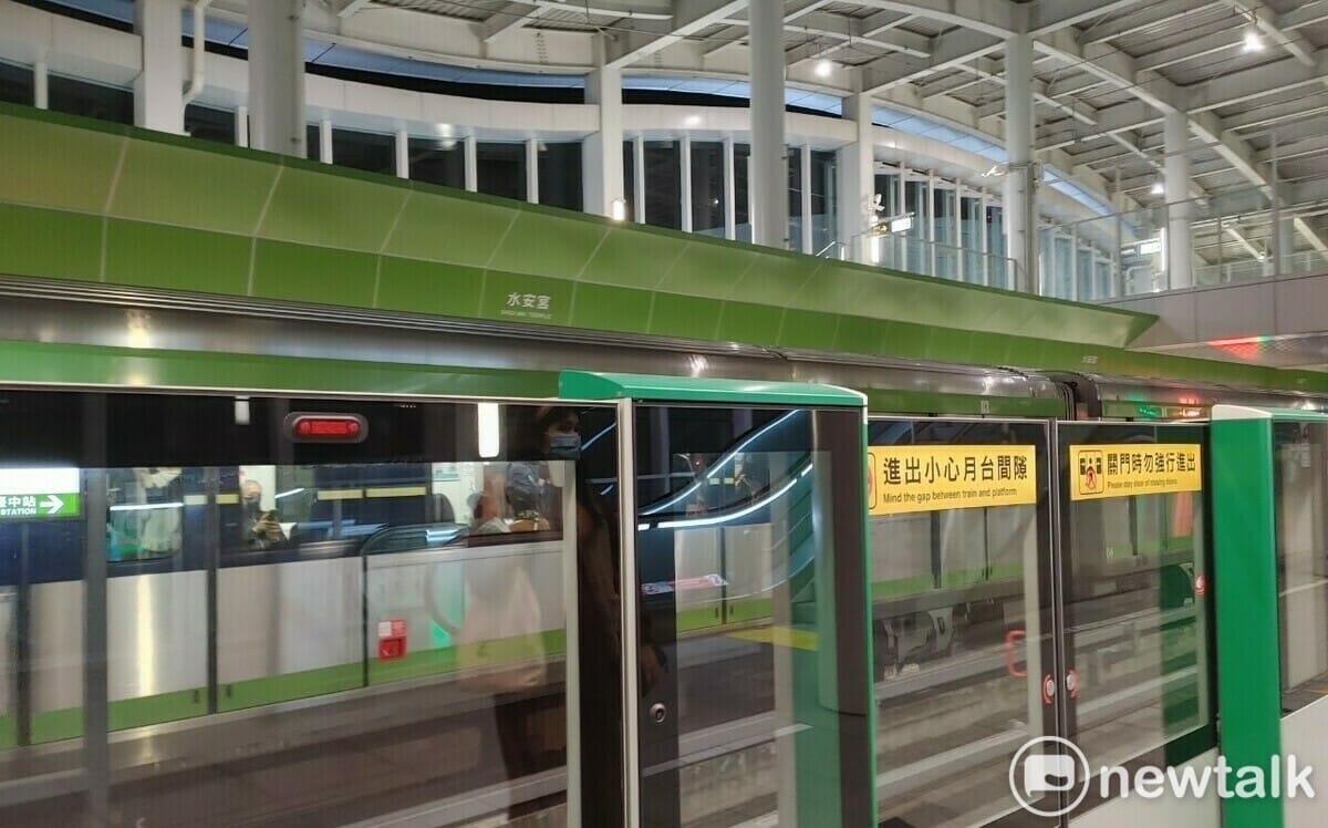 台中捷運文心櫻花站與市政府站間上、下行轉轍器昨（4）晚20時31分發生訊號異常。 圖：新頭殼資料照