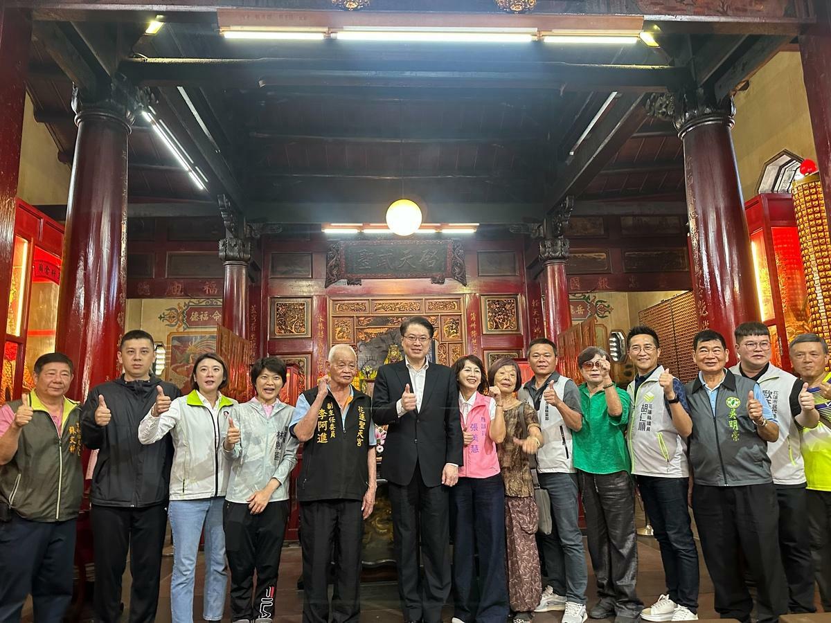 林右昌說，傅崐萁爭取預算不是其功勞，而是民進黨執政的支持。 圖：民進黨／提供