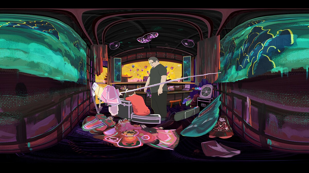 《八洞妖》入選 2025 年法國安錫國際動畫影展 「VR Works」競賽單元。 圖：文策院提供