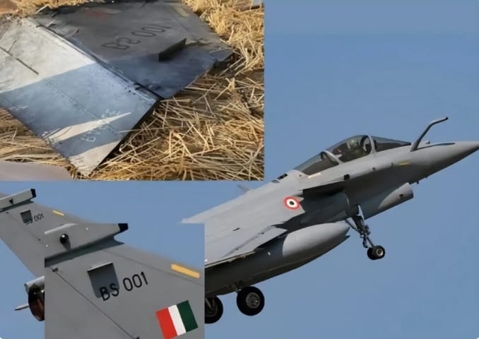 法製陣風戰機在印巴空戰中慘敗，多架遭到擊落。 圖 : 翻攝自瑤音萬里