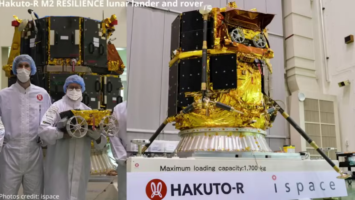 日本航太新創公司 iSpace 於 6 月 6 日凌晨執行第二次月球登陸任務，無人探測器「堅韌號（Resilience）」在著陸前夕突失聯，最終宣告登月失敗。 圖:翻攝自iSpace Youtube