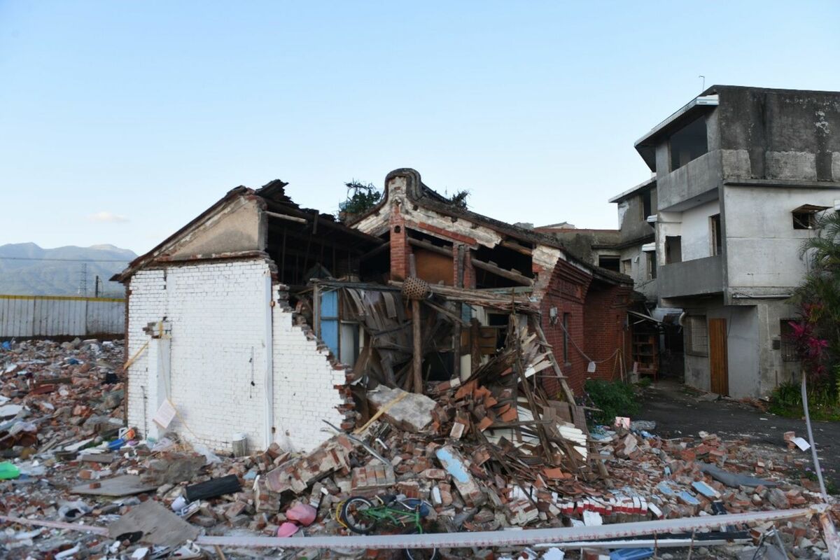 汾陽居古厝「暫訂古蹟」期間被拆，現任文化局長蔡詩萍卻宣稱邊角的拆掉並沒有影響到文資審議整體的判斷。 圖（蕭文杰提供）