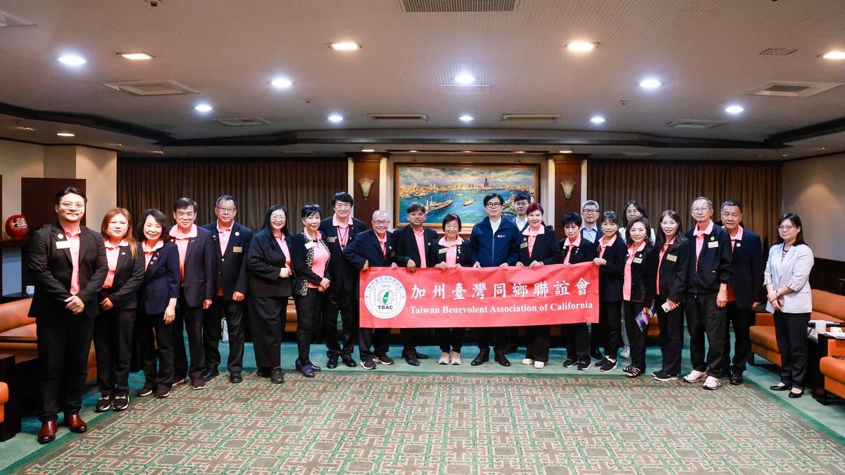 加州台灣同鄉聯誼會一行拜會高雄市政府。 圖：高雄市政府/提供