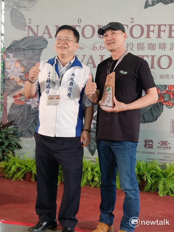 「向陽台灣咖啡」表現突出，勇奪三大組別「特等獎」榮耀，成為本屆評鑑最大贏家。 圖：唐復年／攝