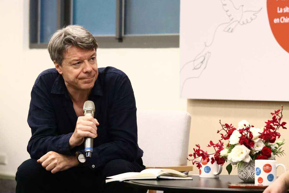 勒梅特分享他所關注的中國以及世界的人權問題。 圖：國家人權博物館提供