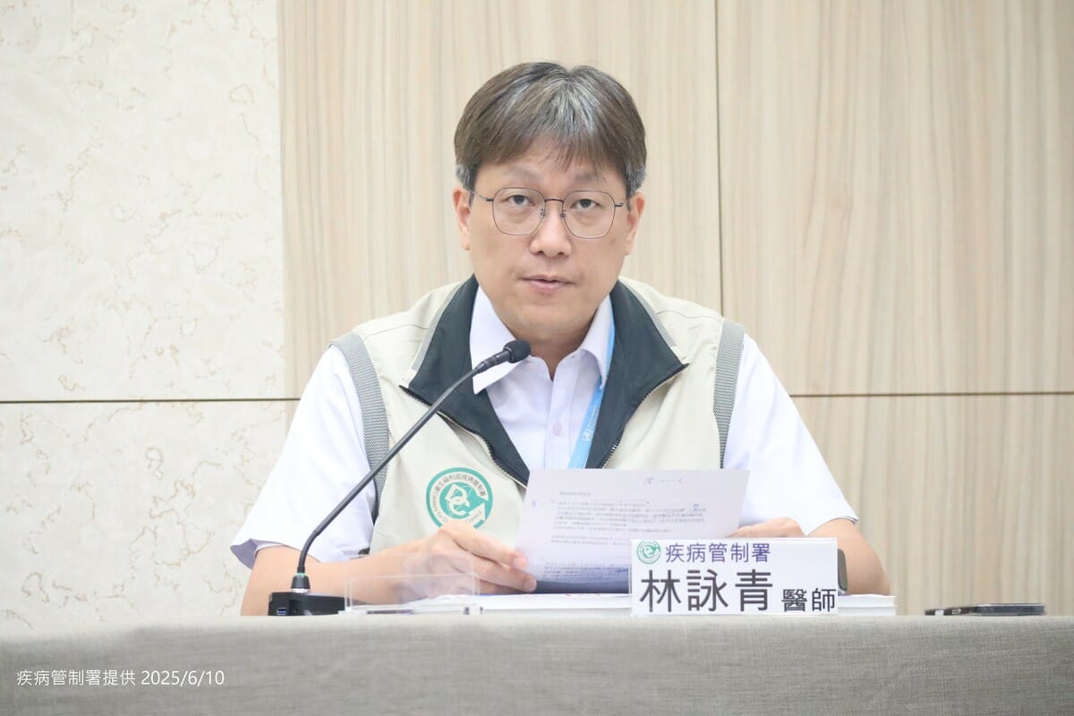 北部50多歲男新疆返台後確診10年首例布氏桿菌病，疾管署籲出國注意飲食與動物接觸。(圖為防疫醫師林詠青，資料照） 圖：疾管署／提供