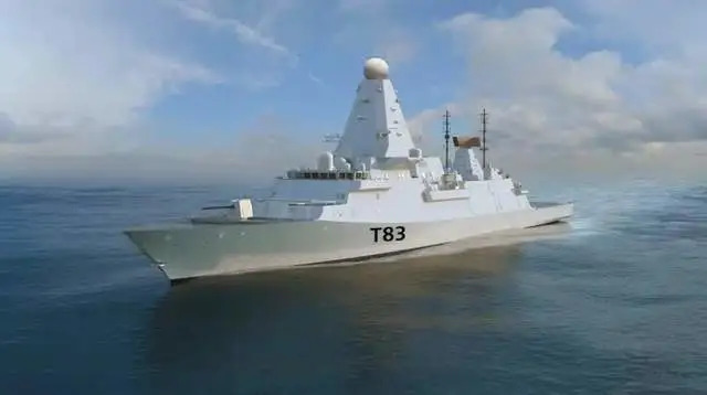 英國皇家海軍公布下一代大型驅逐艦「83型」的最新概念設計。圖為驅逐艦預想圖。 圖：翻攝自 騰訊新聞