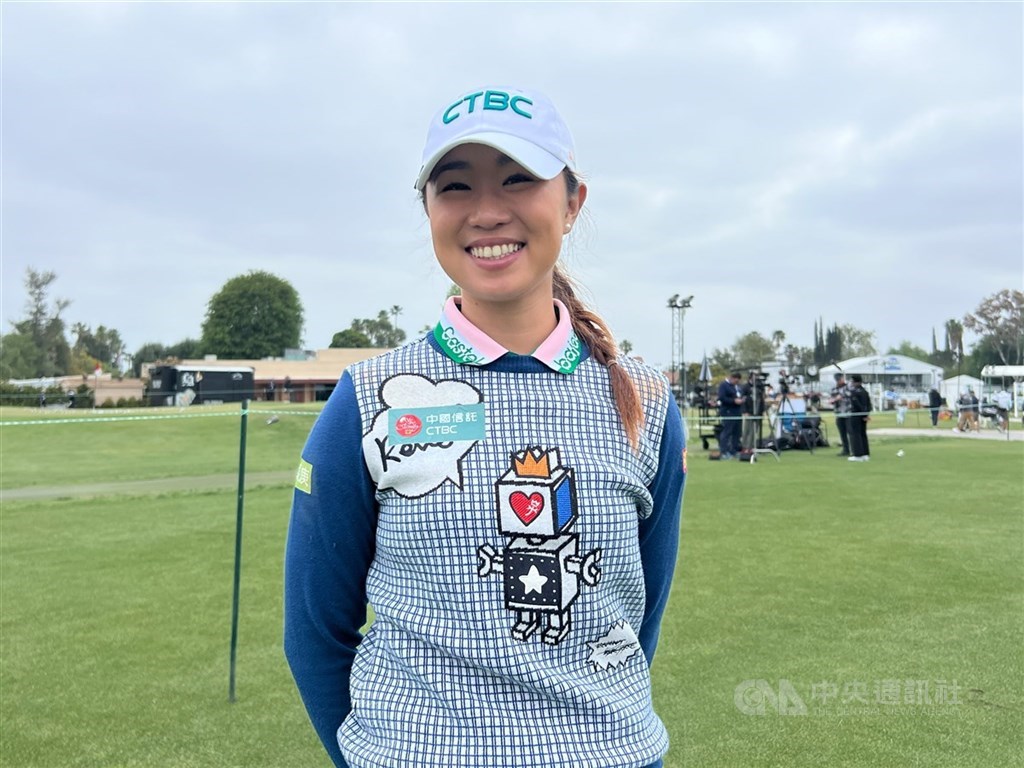 LPGA邁爾菁英賽次日，林子涵並列34名本季首晉級。（中央社檔案照片）